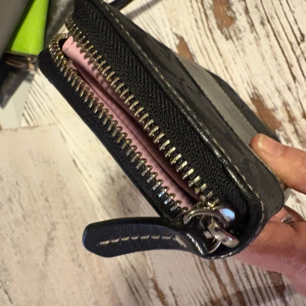 Coach Signature Black Wallet